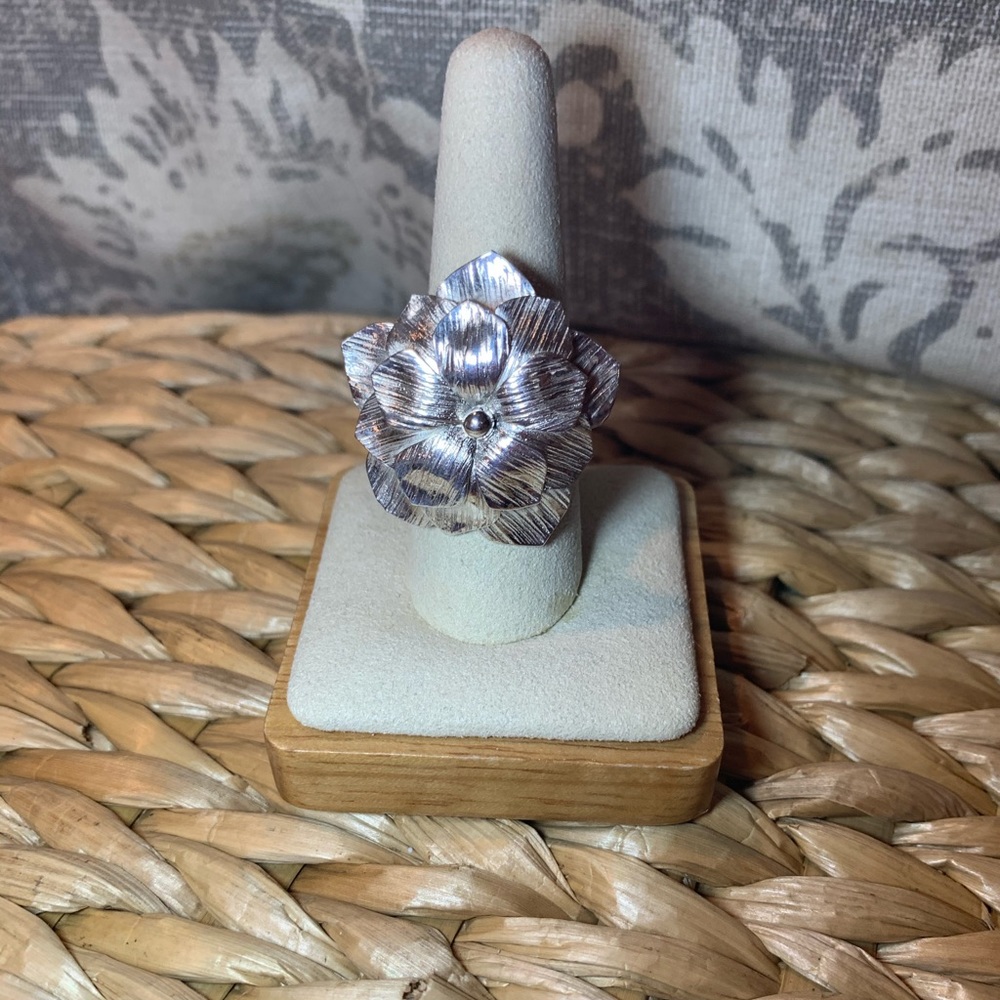 Sterling Silver Flower Ring